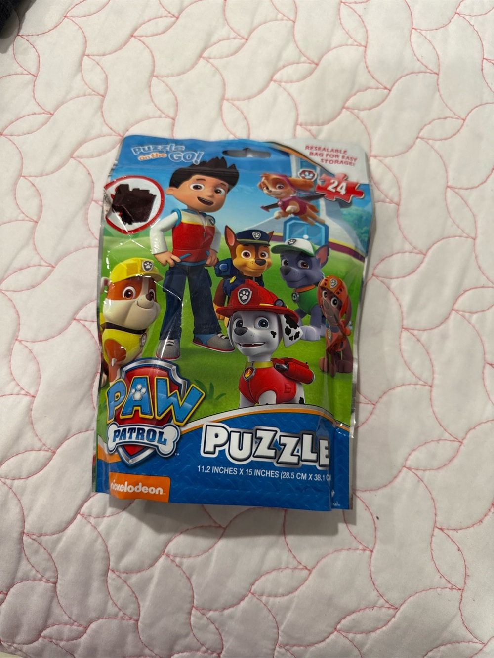New Nickelodeon PAW Patrol Puzzle - Green/Blue/Red size 11.2”x15”(28.5cmx38.1cm)